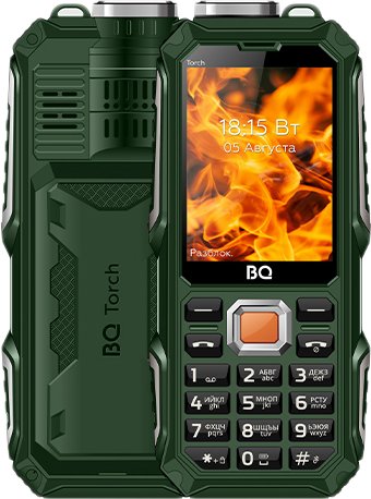 Кнопочный телефон BQ BQ-2835 Torch (зеленый)