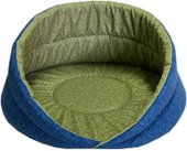 Лежак Homepet №1 83137 (45x45x27см, зеленый/синий)