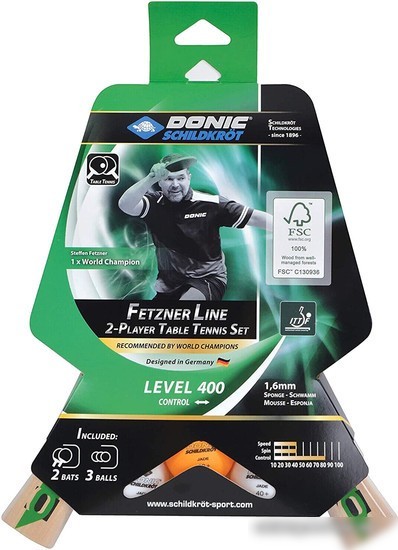 Набор для настольного тенниса Donic-Schildkrot Fetzner 400 FSC Set