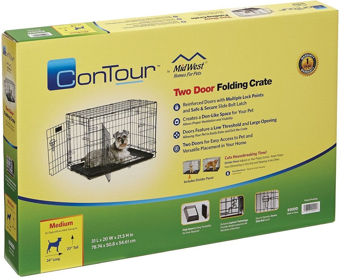 Клетка Midwest Contour для собак 2 двери 830DD (78x49x54.5см)