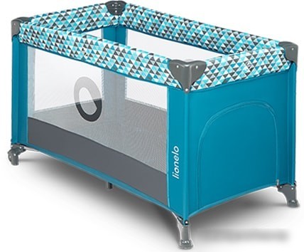 Игровой манеж Lionelo Stefi (зеленый/бирюзовый)