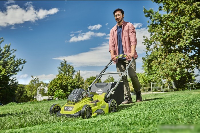 Газонокосилка Ryobi Power-Assist RLM36X41H50PG (с 1-им АКБ 5 Ач)