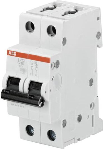Выключатель автоматический ABB S202-C3 2P C 3A 6kA 2M 2CDS252001R0034