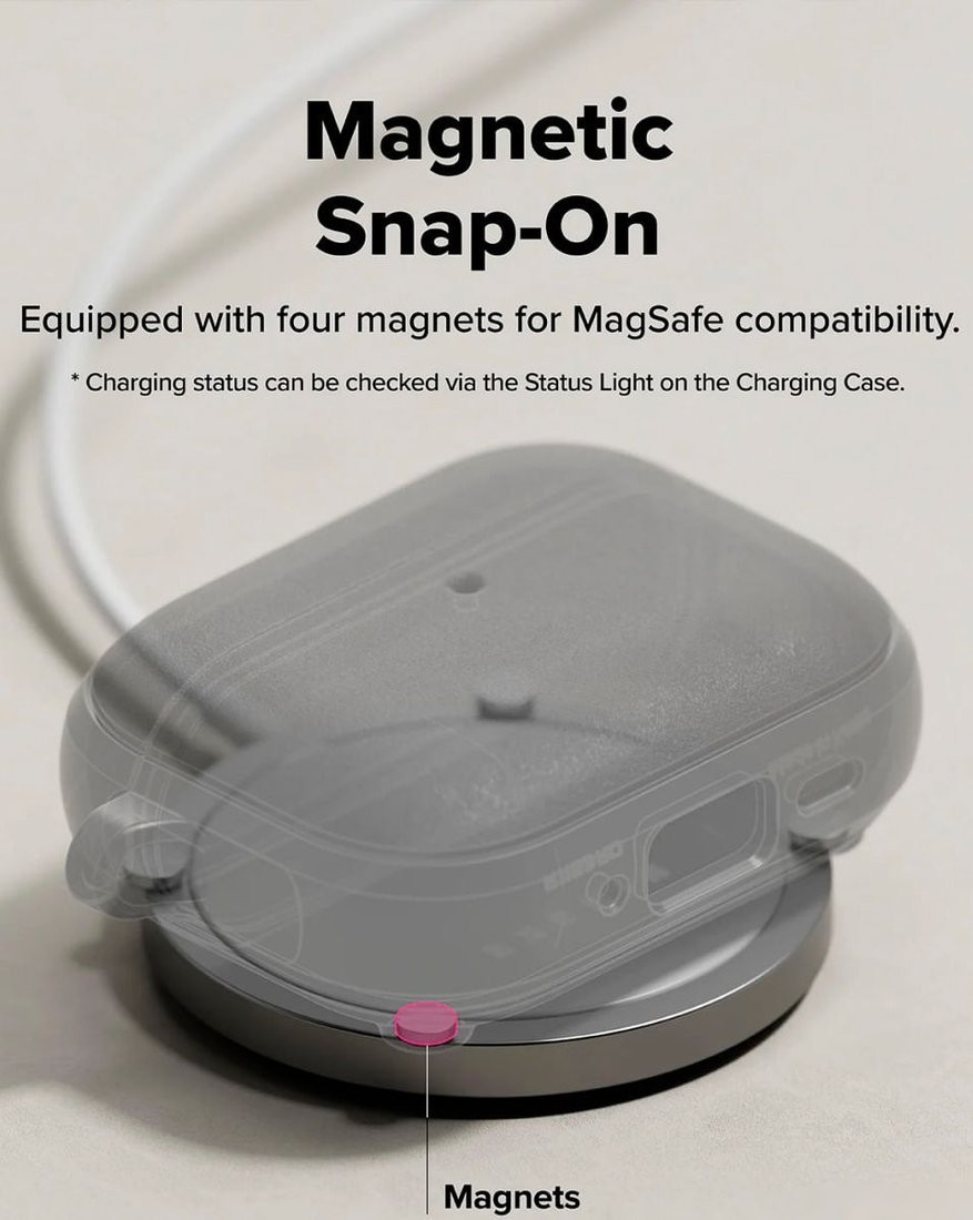 Чехол Ringke Onyx Magnetic для Airpods Pro 3 Warm Gray