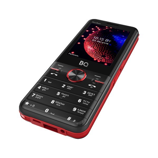 Кнопочный телефон BQ BQ-2842 Disco Boom (красный)