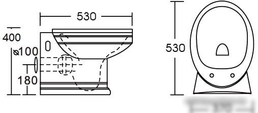 Унитаз CeramaLux 4291