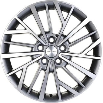 Литые диски Khomen KHW1717 17x7" 5x114.3мм DIA 66.5мм ET 37мм Gray-FP