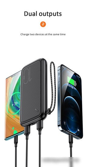 Внешний аккумулятор Usams US-CD150 PB56 10000mAh (белый)