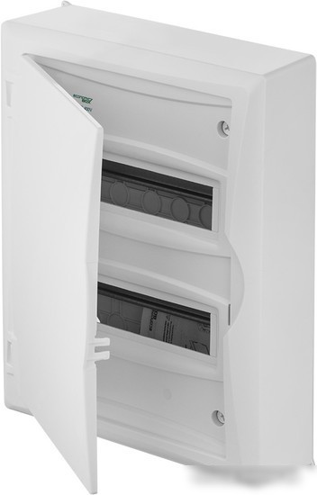 Бокс пластиковый Elektro-Plast Eco Box 2x12M, N/PE 3x 6x16+3x10mm2, белая пласт. дверь, белый RAL9003, 434x354x105mm, IP40