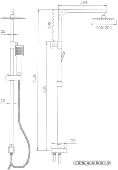Душевая система Ledeme L2416