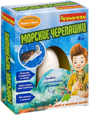 Набор для опытов Bondibon Науки с Буки Морские черепашки ВВ3170