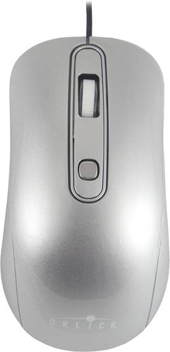 Мышь Oklick 155M (серебристый)