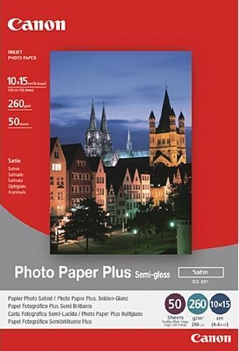 Фотобумага Canon Photo Paper Plus Semi-Gloss SG-201 10x15 50 листов (1686B015)