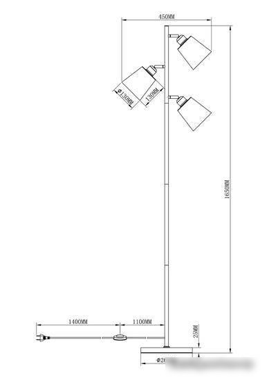 Торшер Moderli Floor V3051-3F
