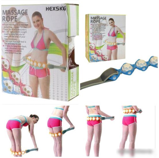 Массажер ручной ZEZ Sport Роликовый Massage Rope YM-153