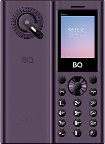 Кнопочный телефон BQ BQ-1858 Barrel (фиолетовый)