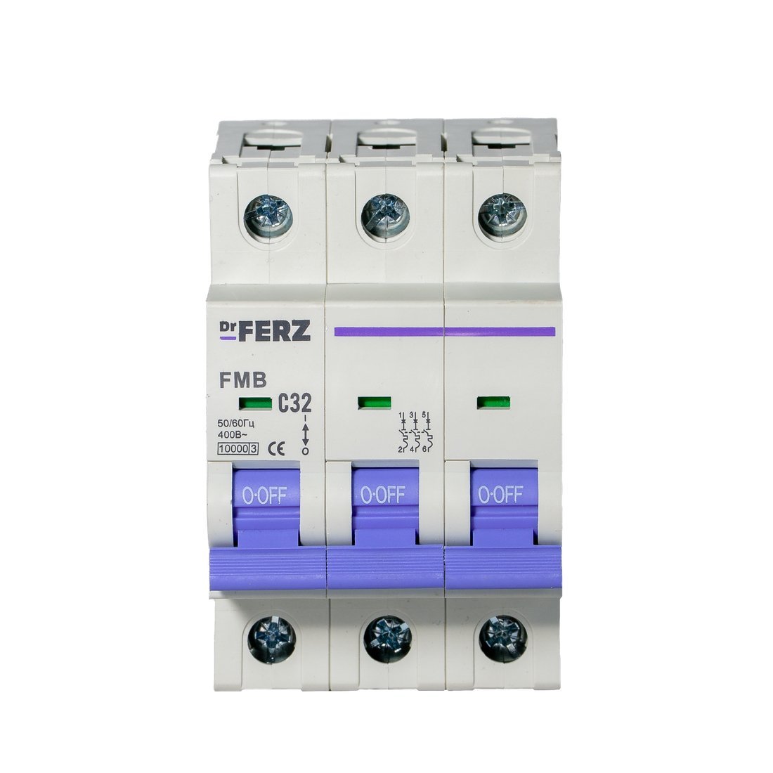 Выключатель автоматический Dr.Ferz FMB-C 10kA 3P 32 C 21100140FERZ