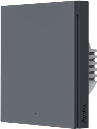 Выключатель Aqara Smart Wall Switch H1 одноклавишный с нейтралью (графит)