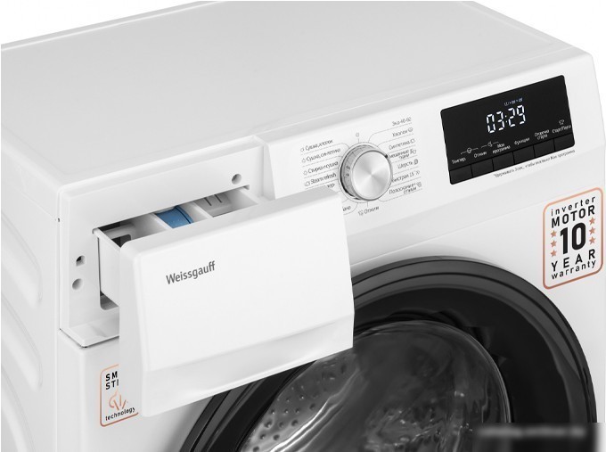 Стирально-сушильная машина Weissgauff WMD 6148 DC Inverter Steam
