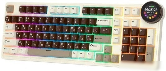 Клавиатура Royal Kludge N99 Mokko Grey (RK Violet)