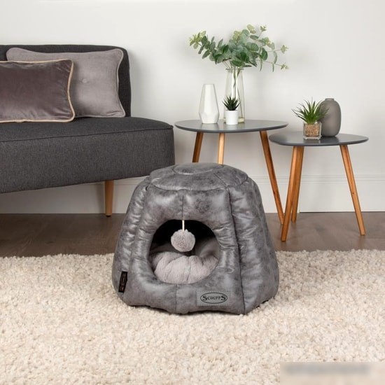 Лежак Scruffs Knightsbridge Cat Igloo 661501 (серый)