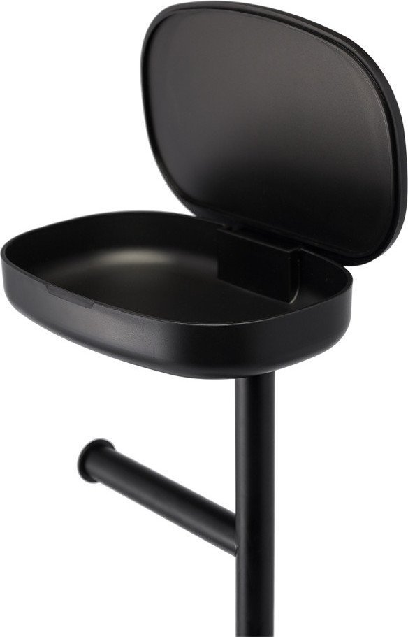 Держатель для туалетной бумаги и ершика Bergenson Bjorn Slim BB0000944 (черный)