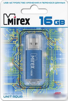USB Flash Mirex UNIT AQUA 16GB (13600-FMUAQU16)