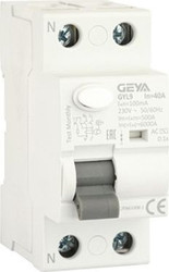 Устройство защитного отключения GEYA GYL9-2P-40A-100mA 2P 40A 6 kA 100mA AC 2M GYL92P40AC100