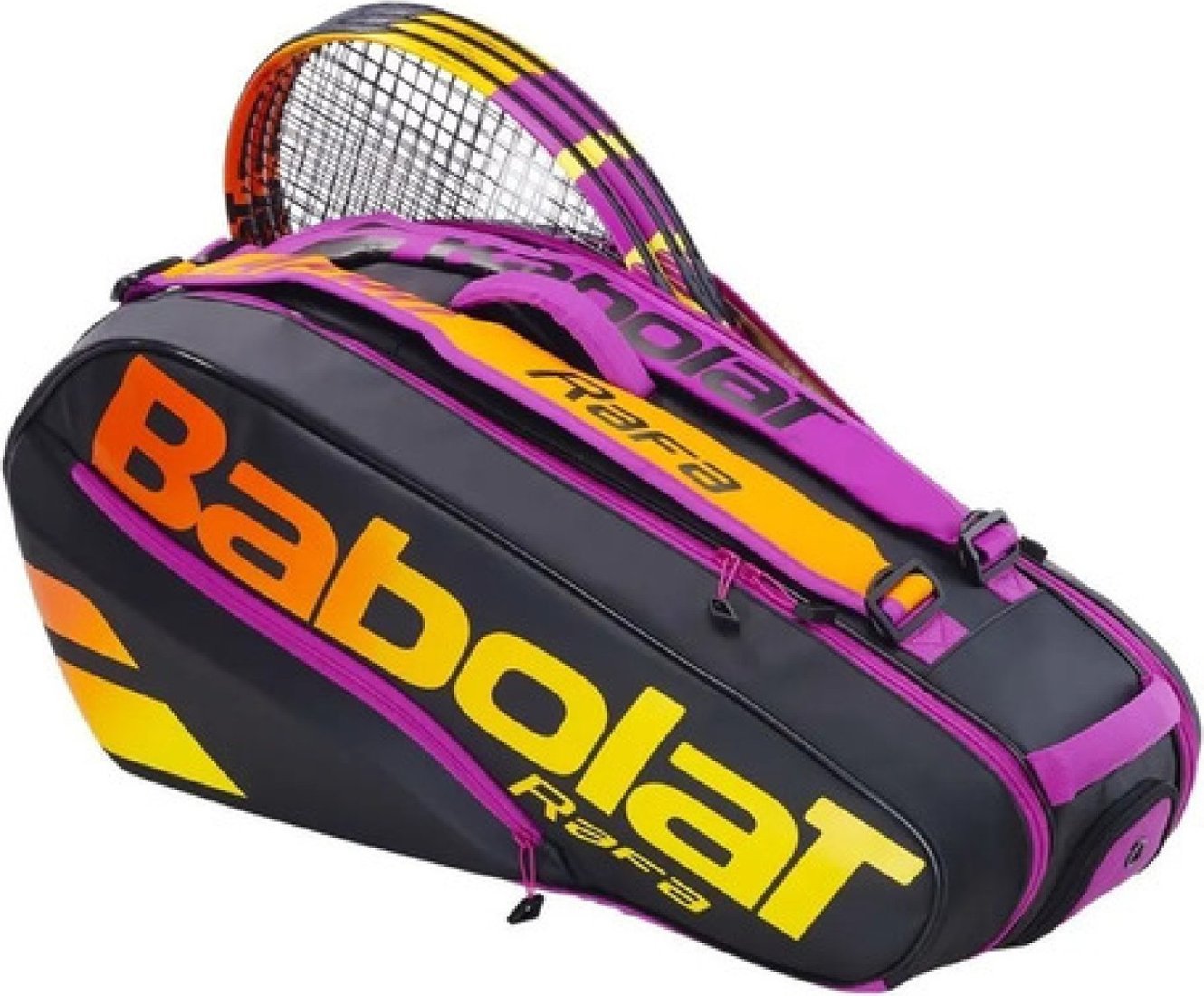 Спортивная сумка Babolat Rh6 Pure Aero Rafa 751216-363 (черный/оранжевый/фиолетовый)