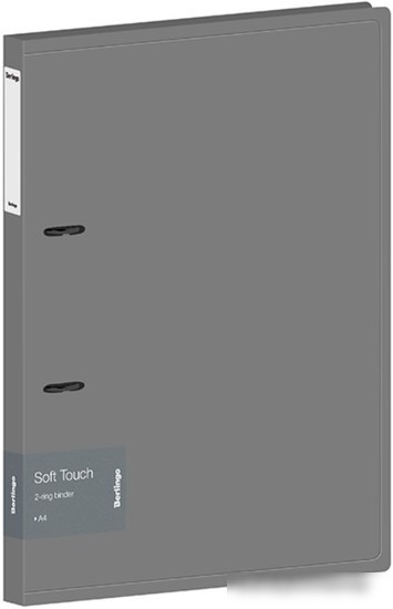 Папка-регистратор Berlingo Soft Touch RB4_2D985 (серый) Папка-регистратор Berlingo Soft Touch RB4_2D985 (серый)
