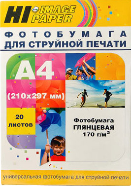 Фотобумага Hi-Black Hi-Image глянцевая А4, 170 г/м2, 20 л [A2106]