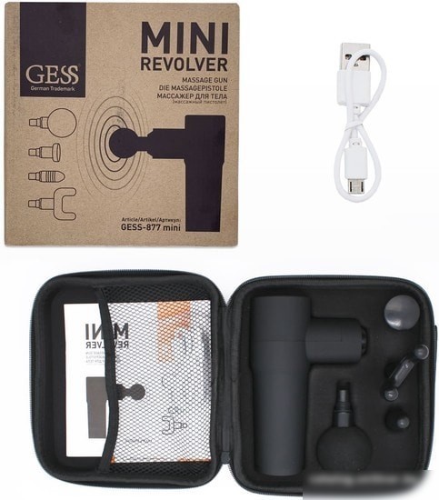 Массажный пистолет Gess Revolver GESS-877 Mini