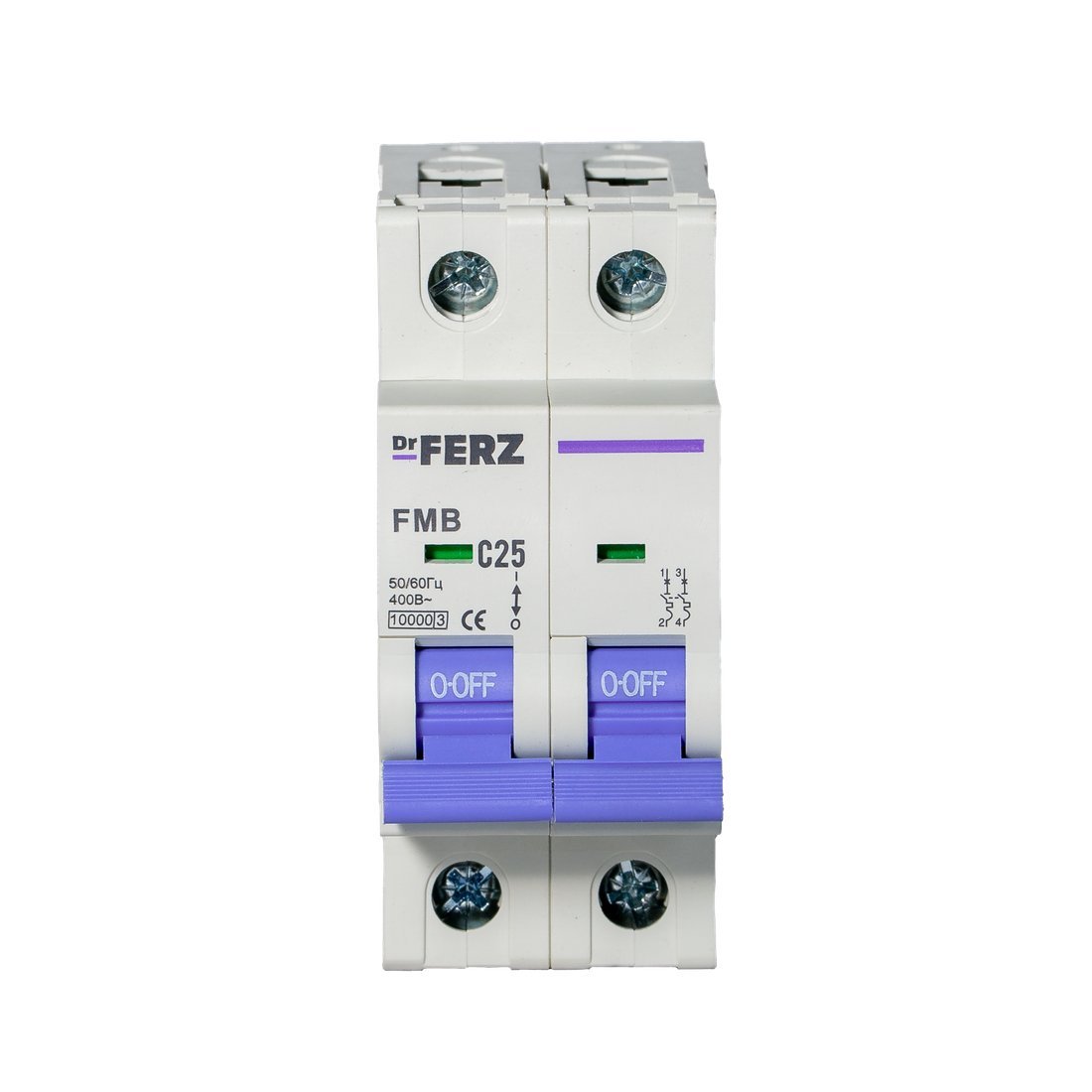 Выключатель автоматический Dr.Ferz FMB-C 10kA 2P 25 C 21100126FERZ
