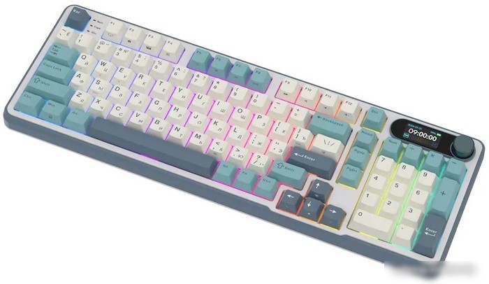Клавиатура Royal Kludge RK-S98 RGB Light Cloud (RK Chartreuse)