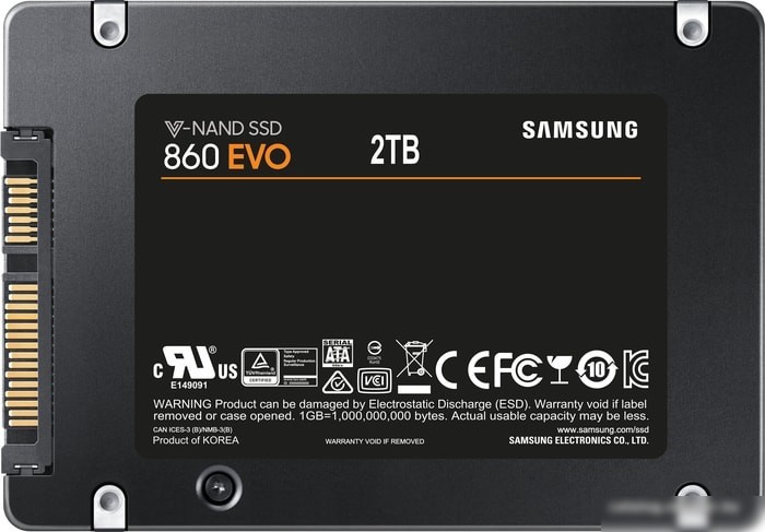 SSD Samsung 860 Evo 2TB MZ-76E2T0