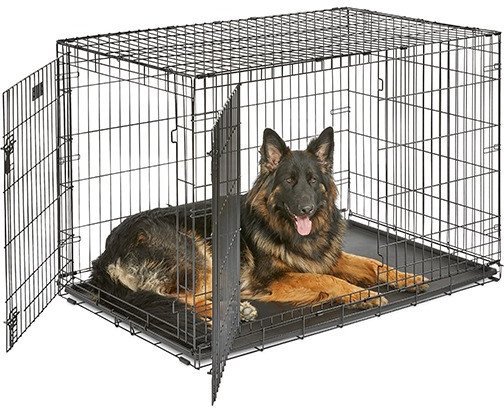 Клетка Midwest iCrate для собак 2 двери 1548DD (122x76x84см, черный)