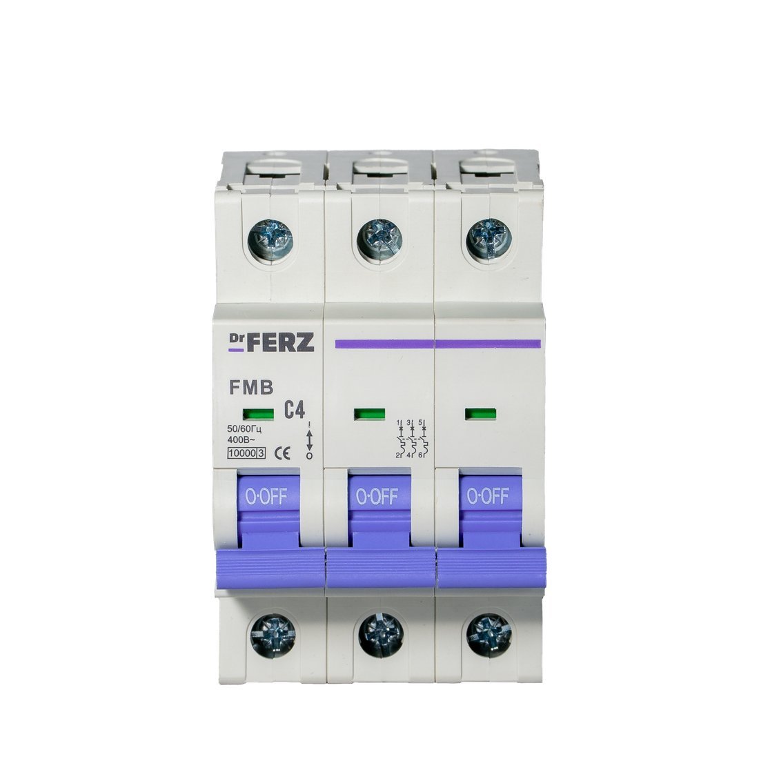Выключатель автоматический Dr.Ferz FMB-C 10kA 3P 04 C 21100134FERZ