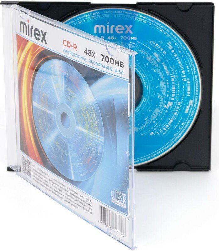 CD-R диск Mirex 700Mb 48x UL120051A8S (1 шт.)