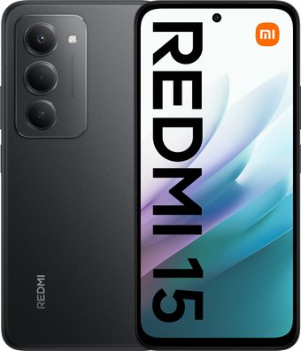 Телефон Xiaomi Redmi 15 4G 6GB/128GB международная версия (черный)