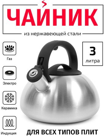Чайник со свистком TimA WTK059