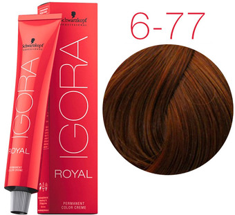 Крем-краска для волос Schwarzkopf Professional Igora Royal Permanent Color Creme 6-77 60 мл