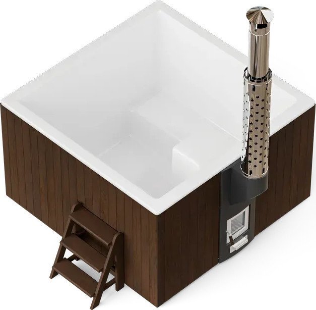 Купель PolarSpa Elite Quattro термососна 180 (темный)