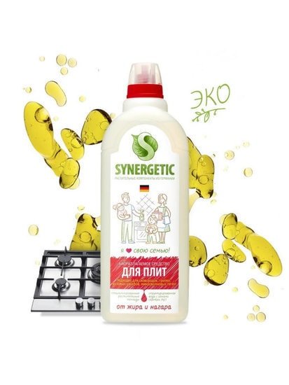 Средство для кухни Synergetic Для плит 1 л