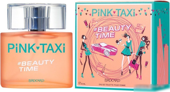 Туалетная вода Brocard Pink Taxi Beauty Time for Women EdT (50 мл)