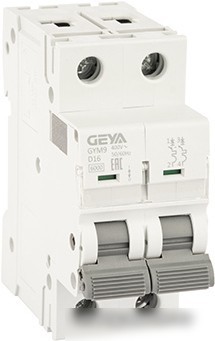 Выключатель автоматический GEYA GYM9 2P 16А D 6кА GYM92P16D Выключатель автоматический GEYA GYM9 2P 16А D 6кА GYM92P16D