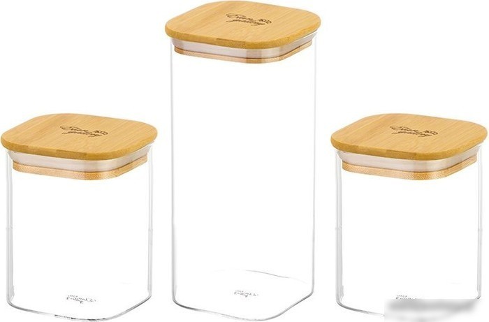 Набор емкостей Elan Gallery Crystal glass 360073