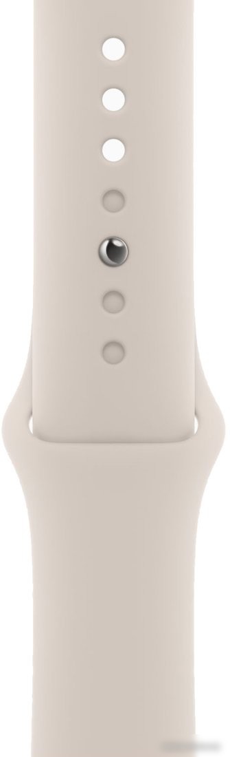 Умные часы Apple Watch Series 9 45 мм (алюминиевый корпус, звездный свет/звездный свет, спортивный силиконовый ремешок M/L)
