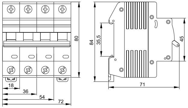 Выключатель автоматический Wilderness DAW2-6DC 2P 5A C 6kA 500В DC DAW2-6DC-2-C005