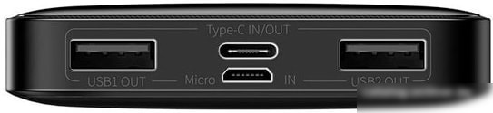 Портативное зарядное устройство Baseus Bipow Digital Display PPDML-I01 10000mAh (черный)