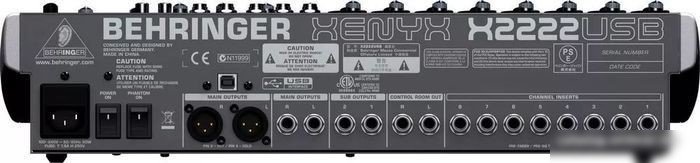 Микшерный пульт Behringer Xenyx X2222USB